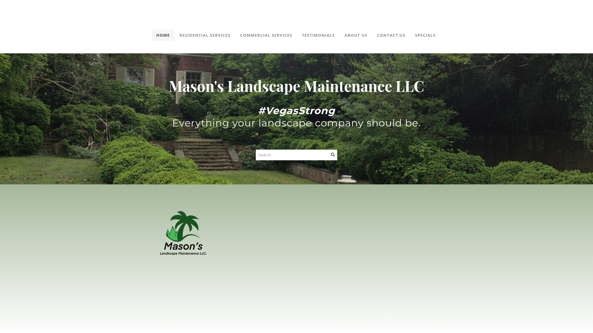 Mason's Landscape Maintenance — old website